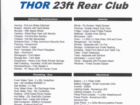 Legion - Thor - 23ft - Rear Club - Walk Around Bed